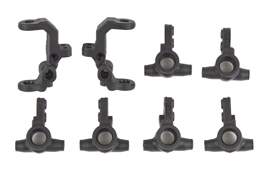 Team Associated B7 FT Caster and Steering Blocks Carbon ASC92415