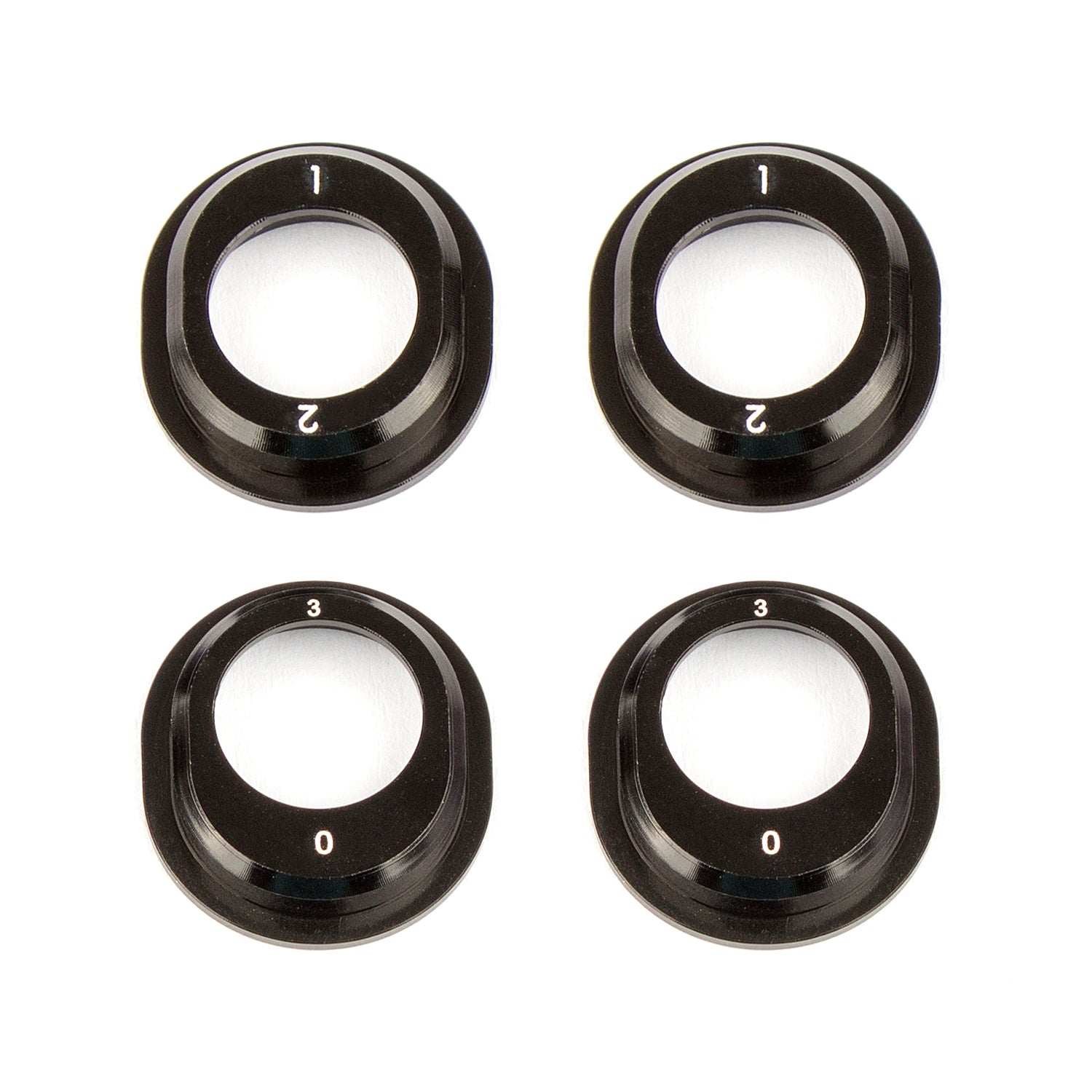 Team Associated Aluminum Differential Height Inserts for B6.1 Black ASC91793