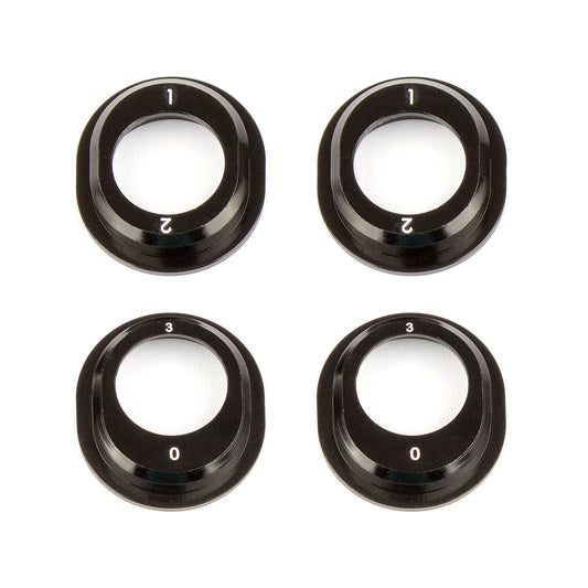 Team Associated Aluminum Differential Height Inserts for B6.1 Black ASC91793