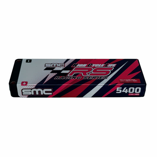 SMC high cycle life RC racing series battery pack on a white background