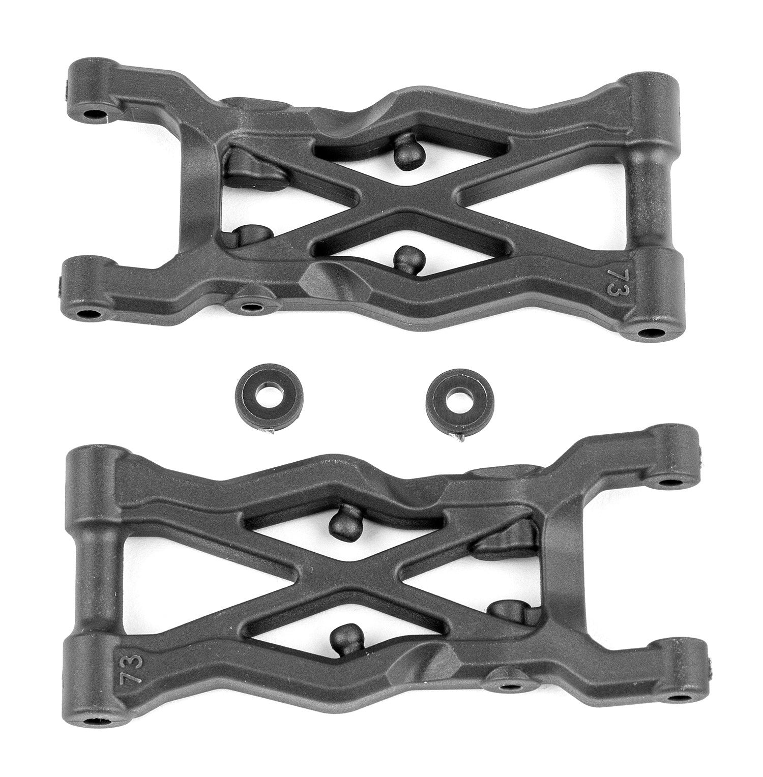 Team Associated RC10B6.2 FT Carbon Rear Suspension Arms 73mm