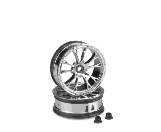 JConcepts 3DP 1/10th Rear Tires Pre-mounted 3348Y Yellow Wheels