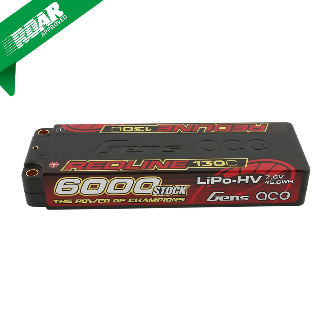 Gens Ace Redline Series 6000mAh 7.6V 130C 2S2P HardCase - GEA60002S13L5