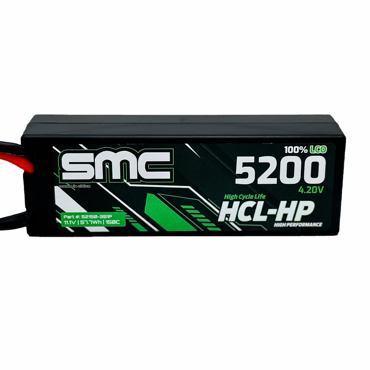 SMC HCL-HP 7.4V 5200mAh 150C Hardcase T-Style 52150-2S1P