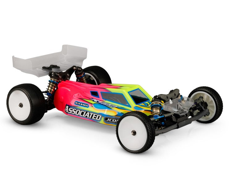 JConcepts S2 - B6.4, B6.4D Body with Carpet or Turf Wing - Light Weight, Body Only, Clear - 0474L