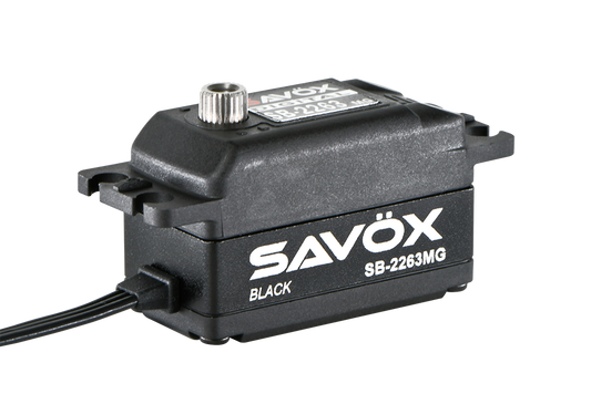Savox SB-2263MG Black Edition High Speed Low Profile Brushless Metal Gear Servo