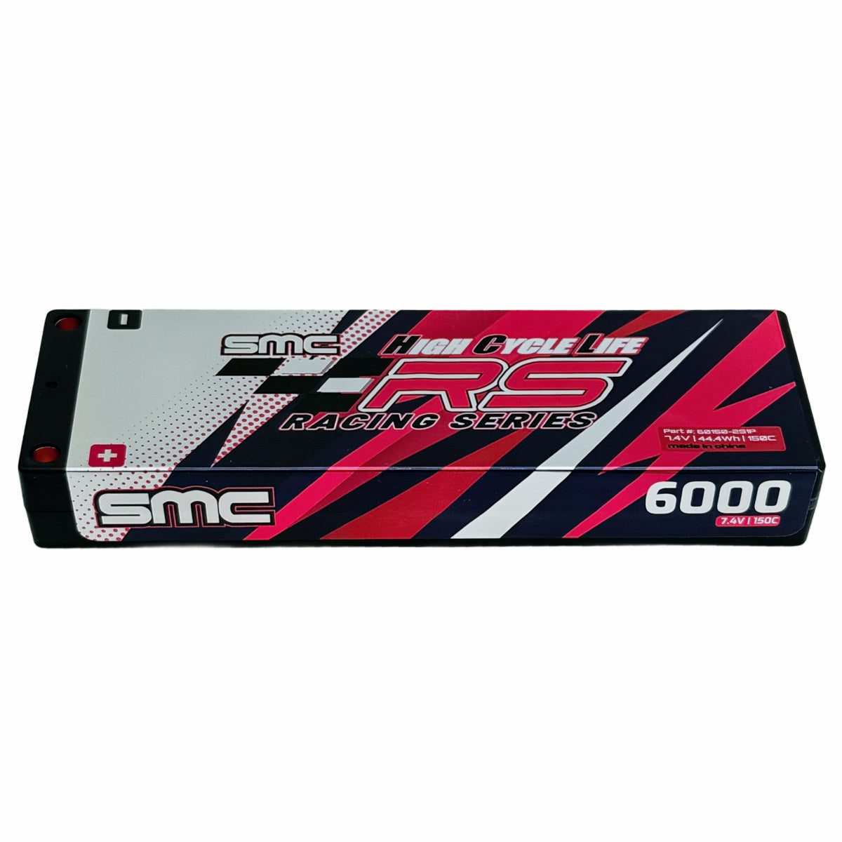 SMC HCL-RS 7.4V 6000mAh 150C LCG 5mm Hardcase Lipo Battery Pack VTA 60150-2S1P