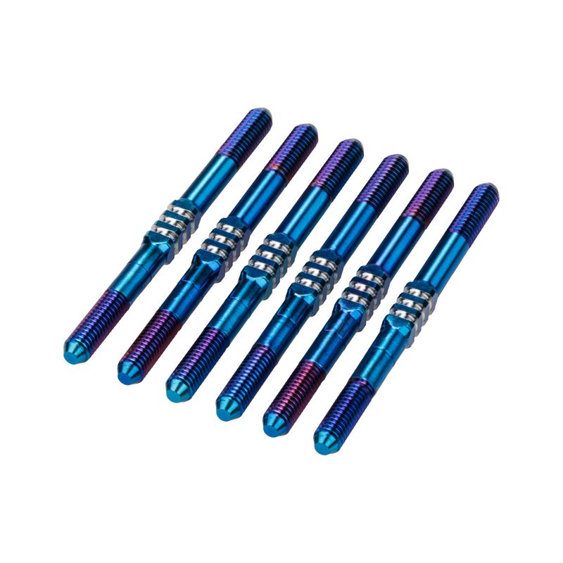 JConcepts RC10B7 3.5x48mm Fin Titanium Turnbuckle Burnt Blue 5136-1