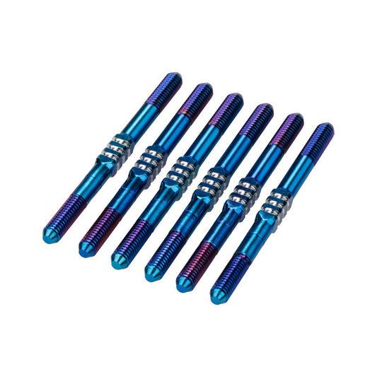 JConcepts RC10B7 3.5x48mm Fin Titanium Turnbuckle Burnt Blue 5136-1
