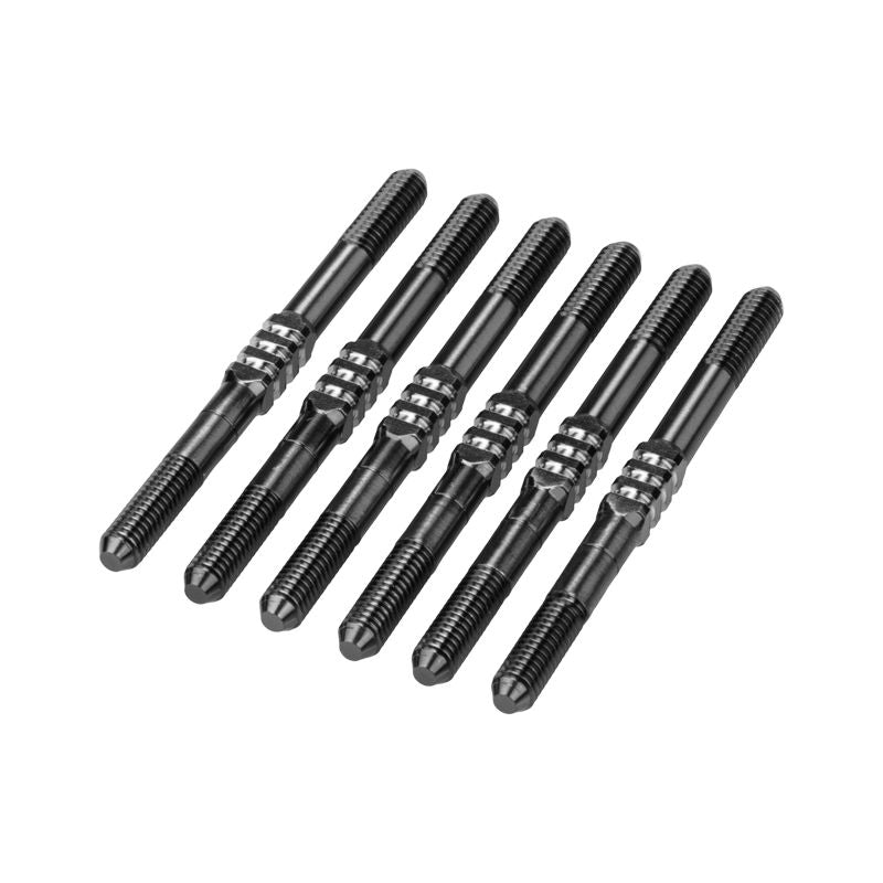 JConcepts RC10B7 3.5x48mm Fin Titanium Turnbuckle Stealth Black 5136-2