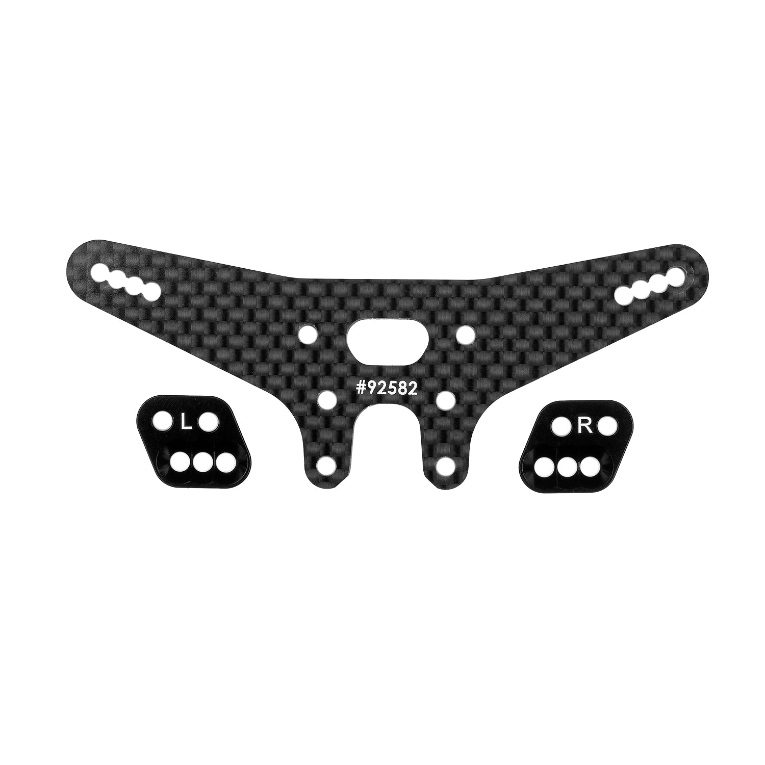 Team Associated RC10B7.1 FT Gull Dropper And Rear Shock Tower Set (-2mm)
