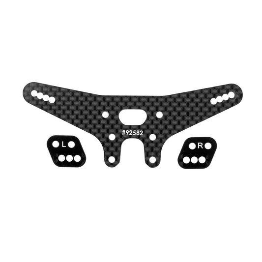Team Associated RC10B7.1 FT Gull Dropper And Rear Shock Tower Set (-2mm)