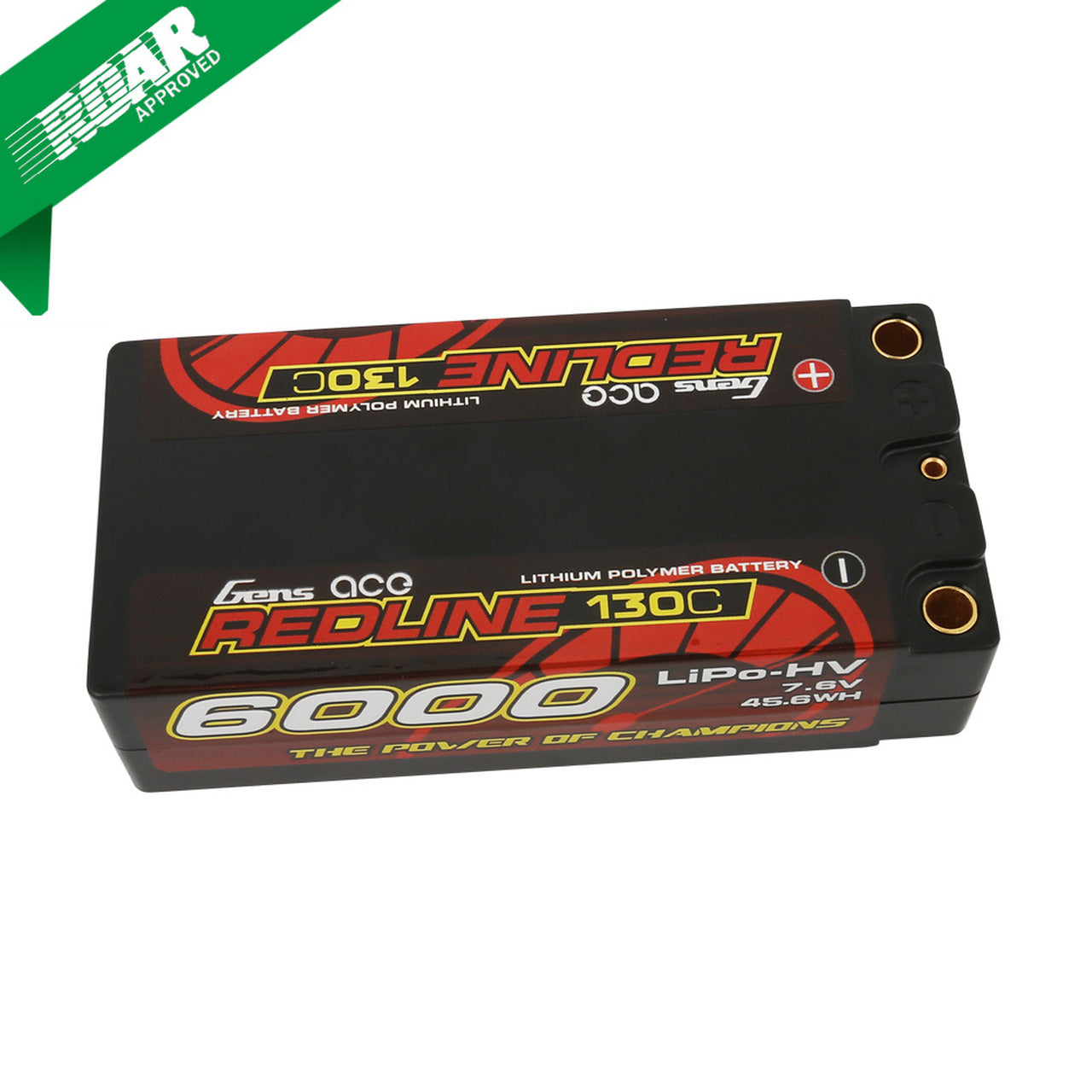 Gens Ace Redline Series 6000mAh 7.6V 130C 2S2P Shorty Lipo - GEA60002S13D5