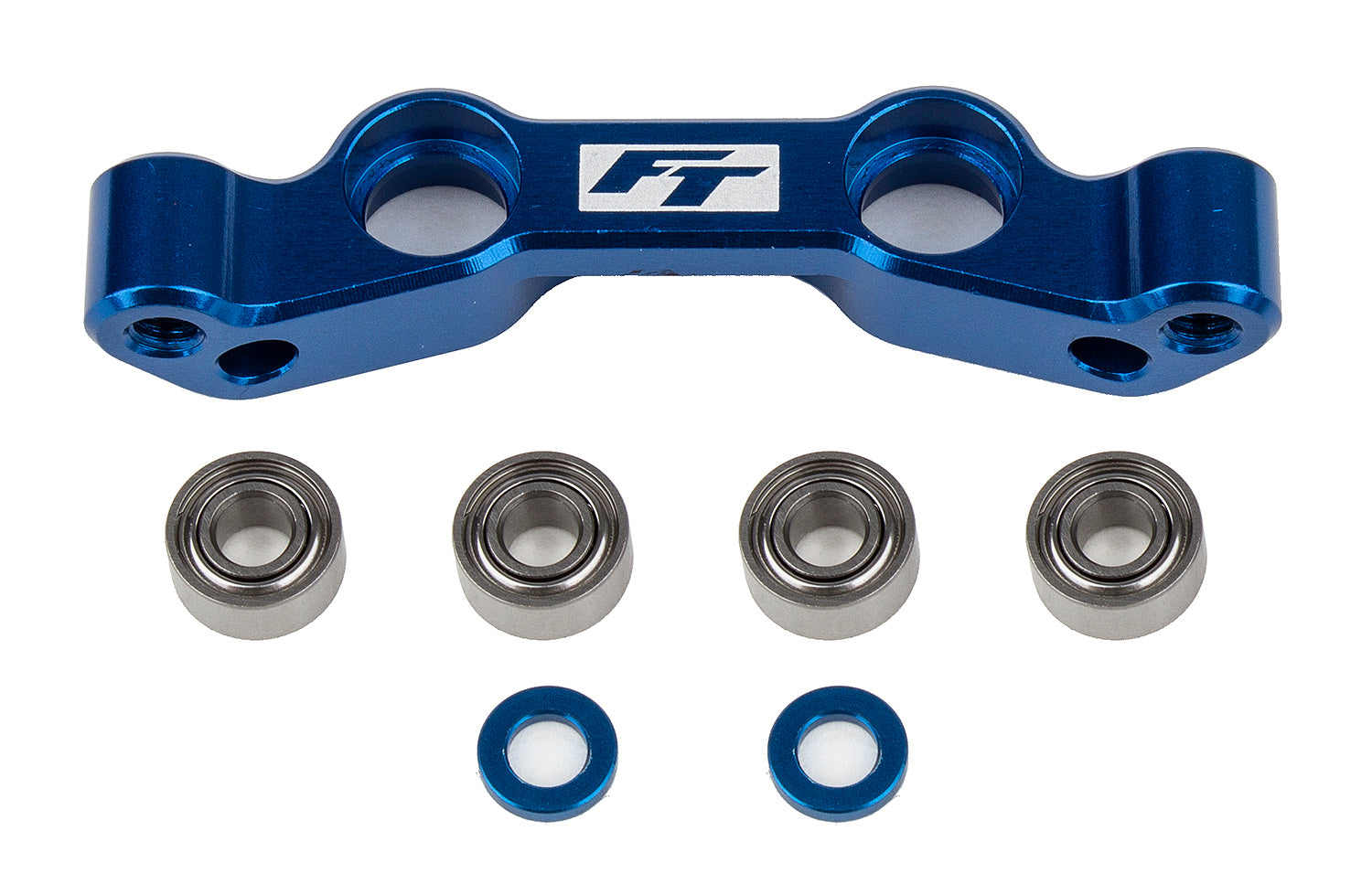 Team Associated RC10B6.4 FT Steering Rack Blue Aluminum ASC91984