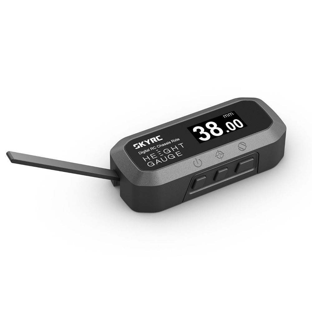 Digital height gauge with a display on a white background